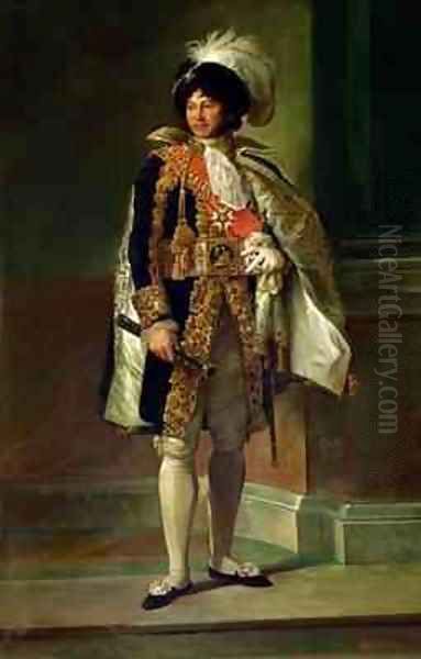 Joachim Murat 1767-1815 Oil Painting by Baron Francois Gerard