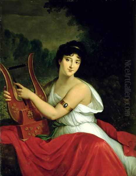 Portrait of Madame de la Pleigne Oil Painting by Baron Francois Gerard