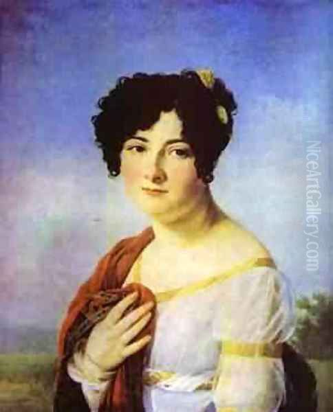 Portrait Of Y A Tatishcheva 1810s Oil Painting by Baron Francois Gerard