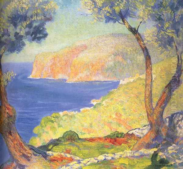 View from the Bluffs 1909 Oil Painting by Bernhard Gutmann