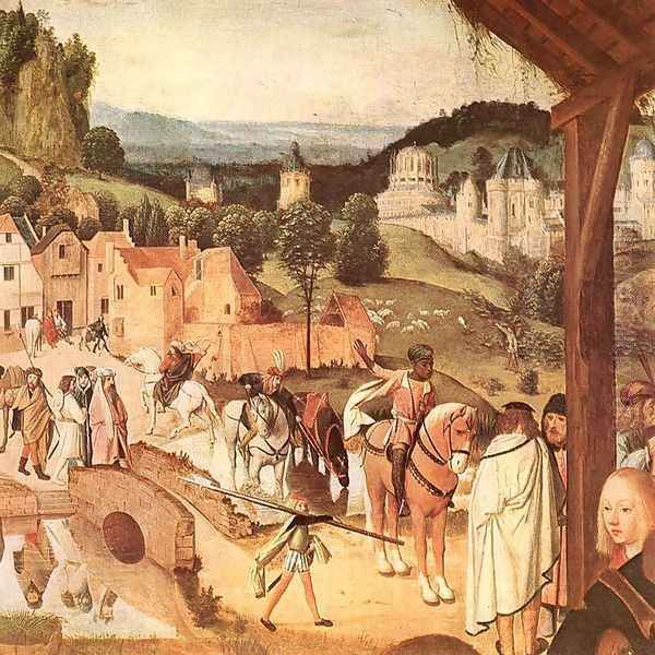 Adoration of the Magi (detail) 1480-85 Oil Painting by Tot Sint Jans Geertgen