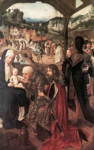 Adoration of the Magi 1480-85 Oil Painting by Tot Sint Jans Geertgen