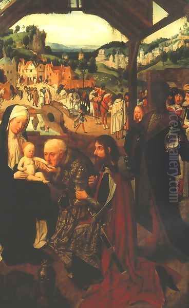 Adoration of the Magi Oil Painting by Tot Sint Jans Geertgen