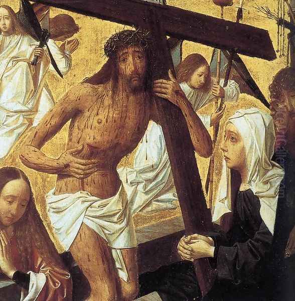 Man of Sorrows c. 1495 Oil Painting by Tot Sint Jans Geertgen