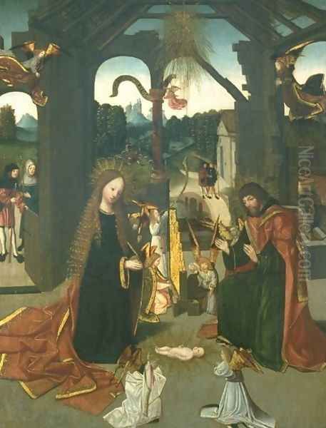 The birth of Christ Oil Painting by Tot Sint Jans Geertgen