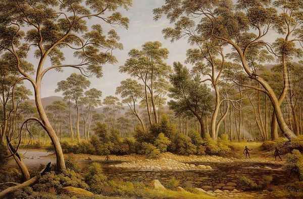 River Nile, Van Diemen's Land, from Mr Glover's Farm Oil Painting by John Glover