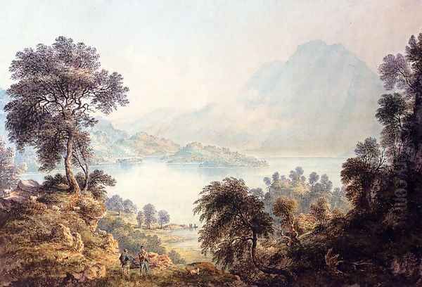 Loch Katrine, Scotland Oil Painting by John Glover