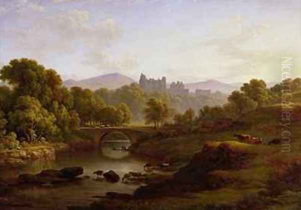 Doune Castle Perthshire Oil Painting by John Glover