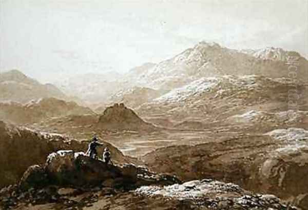 Dolyddelan Castle and Moel Siabod Oil Painting by John Glover