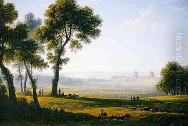 Greenwich Oil Painting by John Glover