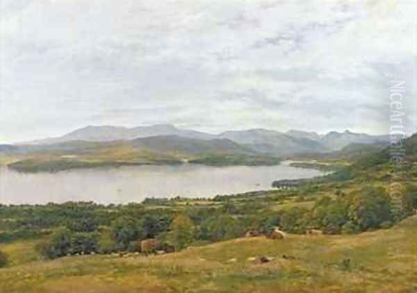 The Head of Windermere Oil Painting by John Glover