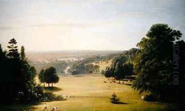 View from Lord Northwicks Villa at Harrow on the Hill Oil Painting by John Glover