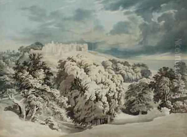 St Donats Castle Glamorganshire Oil Painting by John Glover