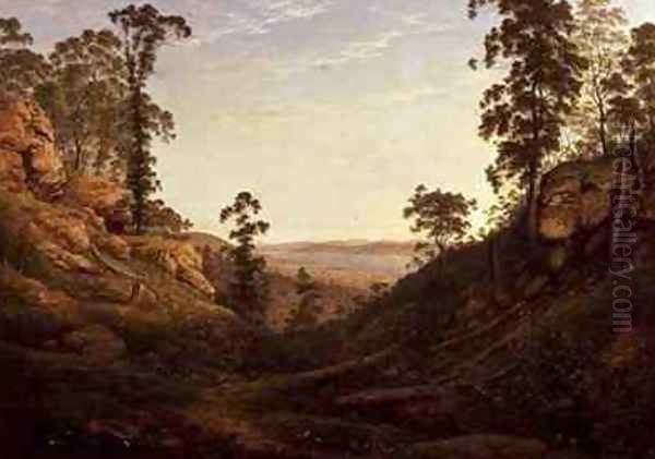 The River Derwent and Hobart Town Tasmania Oil Painting by John Glover