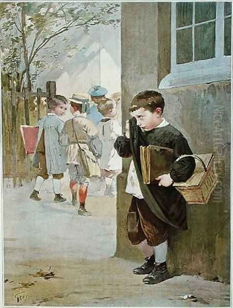 In Detention Oil Painting by Henri-Jules-Jean Geoffroy (Geo)