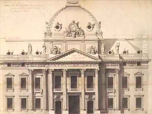 Design for the Ecole Militaire Paris by Ange-Jacques Gabriel