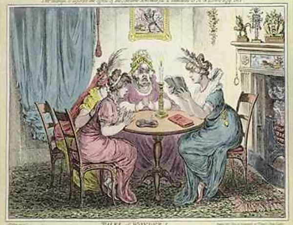 'Tales of Wonder This attempt to describe the effects of the sublime and wonderful is dedicated to MG Lewis Esq Oil Painting by James Gillray