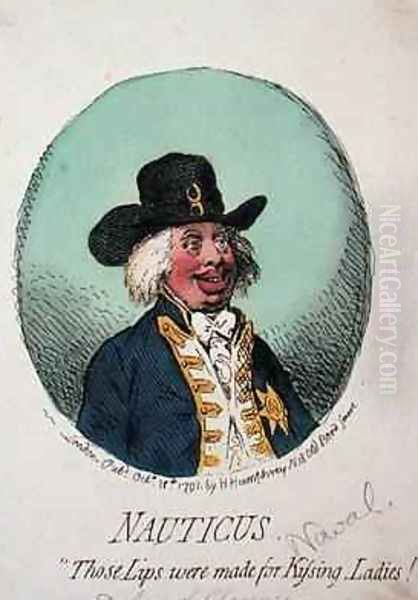 Nauticus or Those Lips were made for Kissing Ladies Oil Painting by James Gillray