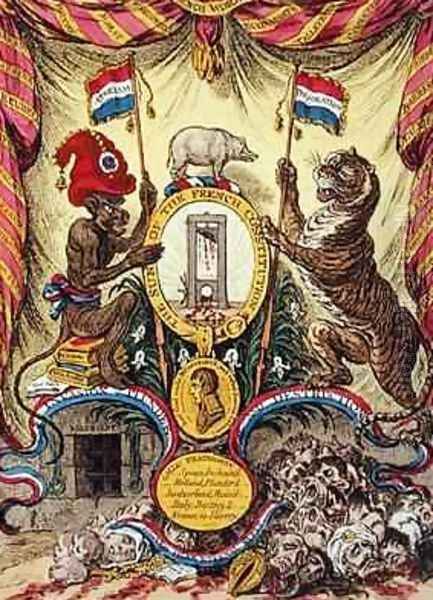 The Arms of France Oil Painting by James Gillray