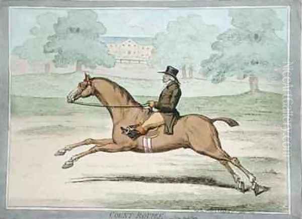 Count Roupee in Hyde Park Oil Painting by James Gillray