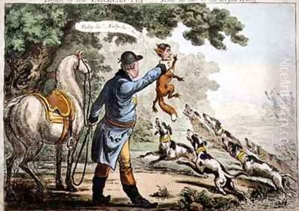 The Death of the Corsican Fox Oil Painting by James Gillray