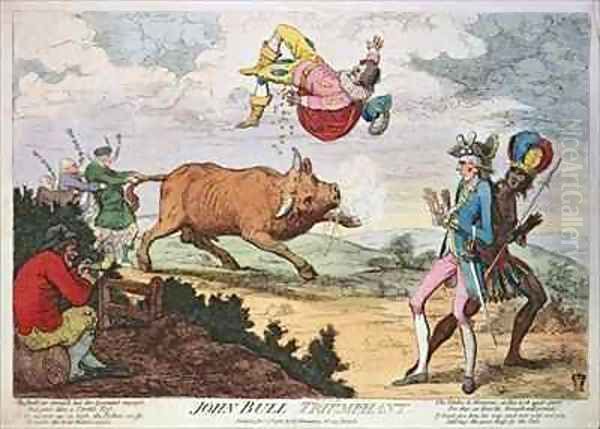 John Bull Triumphant 3 Oil Painting by James Gillray