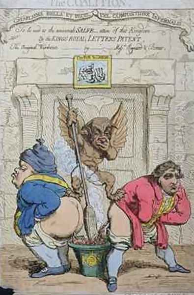 The Coalition Oil Painting by James Gillray