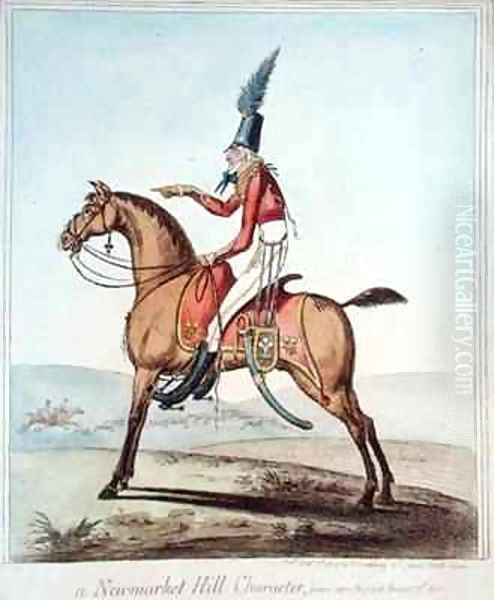 A Newmarket Hill Character drawn upon the spot Oil Painting by James Gillray