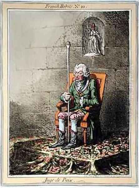 Juge de Paix Oil Painting by James Gillray