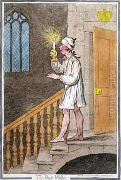 The Sleep Walker Oil Painting by James Gillray