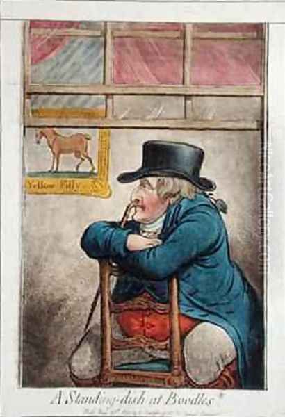 A Standing Dish at Boodles vide a d d good Cocoa Tree Pun Oil Painting by James Gillray