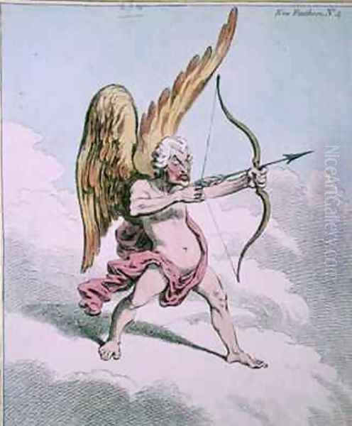 Cupid Oil Painting by James Gillray