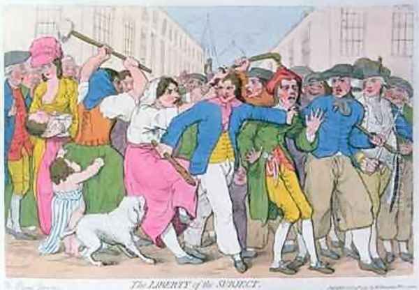 The Liberty of the Subject Oil Painting by James Gillray