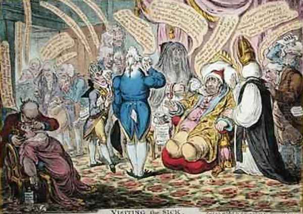 Visiting the Sick Oil Painting by James Gillray