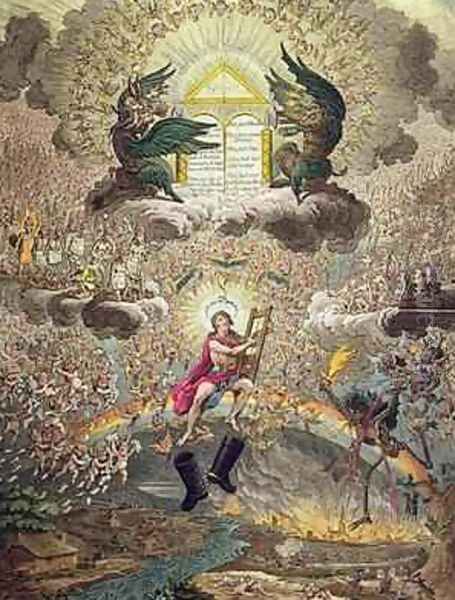 The Apotheosis of Hoche Oil Painting by James Gillray