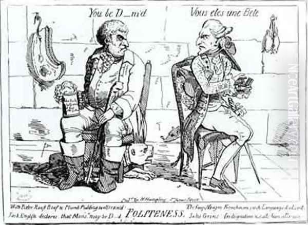 Politeness Oil Painting by James Gillray