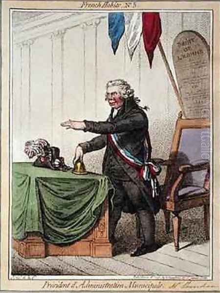 President de lAdminstration Municipale Oil Painting by James Gillray