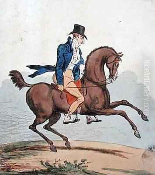 How to break in my own Horse Oil Painting by James Gillray