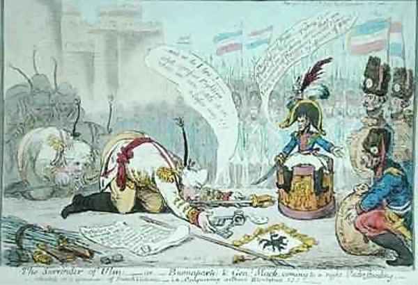 The Surrender of Ulm or Buonaparte and General Mack coming to a right Understanding Oil Painting by James Gillray