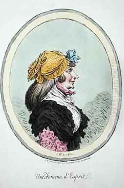 A Woman with Spirit Oil Painting by James Gillray