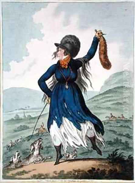 Diana returnd from the Chace Oil Painting by James Gillray