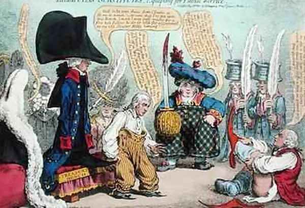 Lilliputian Substitutes Equipping for Public Service Oil Painting by James Gillray