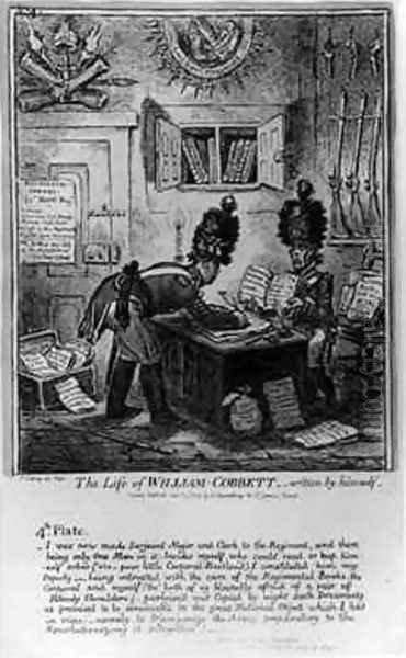 Plate 4 from The Life of William Cobbett Oil Painting by James Gillray