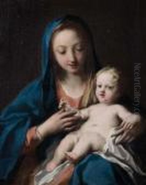 Madonna Con Bambino Oil Painting by Jacopo (Giacomo) Amigoni