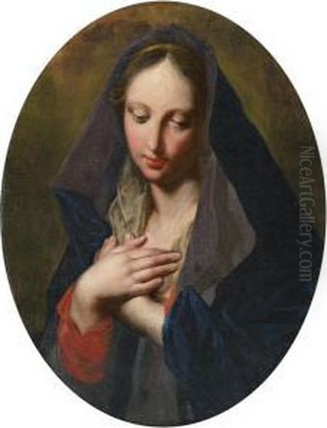 Madonna Oil Painting by Jacopo (Giacomo) Amigoni