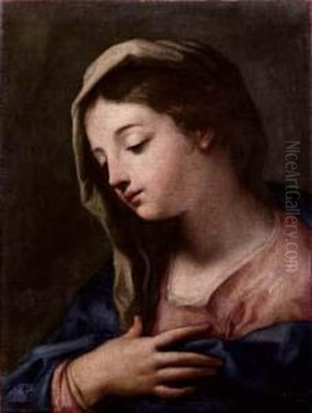 Madonna Orante Oil Painting by Jacopo (Giacomo) Amigoni