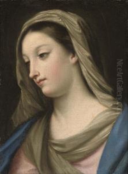 The Madonna Oil Painting by Jacopo (Giacomo) Amigoni