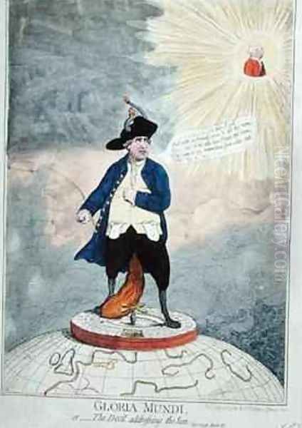 Gloria Mundi or The Devil Addressing the Sun Oil Painting by James Gillray