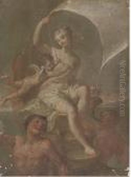 Galatea Oil Painting by Jacopo (Giacomo) Amigoni