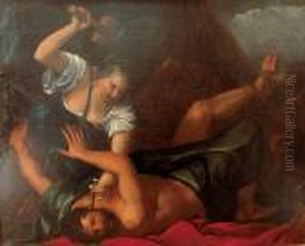 Jael I Sisera Oil Painting by Jacopo (Giacomo) Amigoni